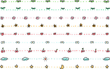 Cute flower underline