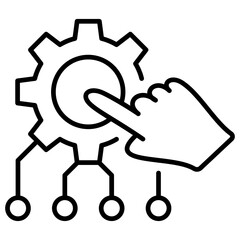 Resource Allocation Outline Icon