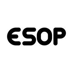 ESOP Icons with Flat Minimal Outline Design for Employee Ownership, Shares, and Equity