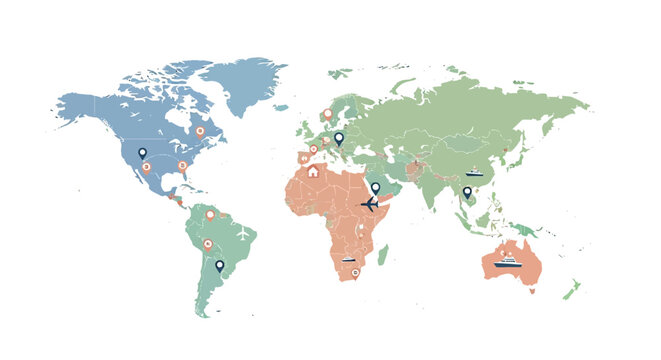 Global Presence and Distribution Mapping Locations for International Operations and Market Strategies