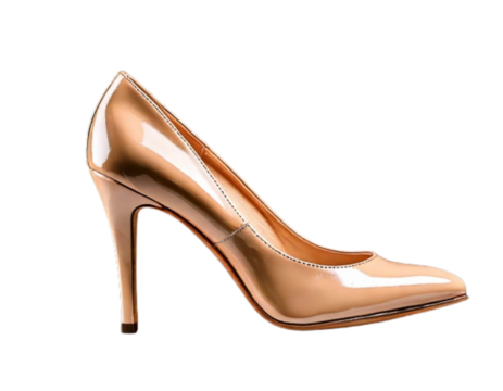 Elegant High-Heel Women’s Shoe, Side View, Isolated on Transparent Background