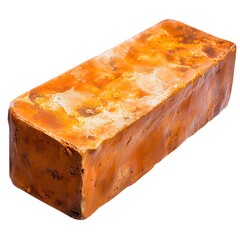 Rustic Rectangular Terracotta Tile with Rough Texture and Earthy Tone