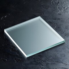 Thin Frosted Glass Square Panel with Minimalist Design and Style