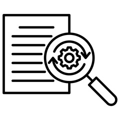 Research Method Outline Icon