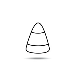 Fototapeta premium Simple line drawing of a candy on a white background