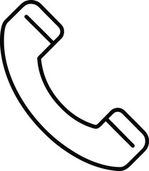 minimalist phone outline icon clarity communication.
