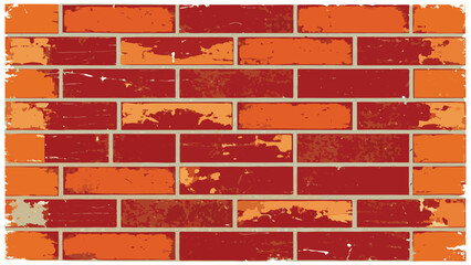 Obraz premium industrial style brick wall texture with worn surface.
