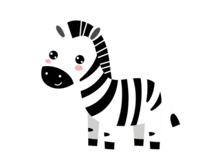 Cute zebra cartoon vector illustration