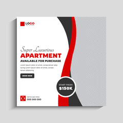 Real Estate Agency Social Media Instagram Post Banner Template