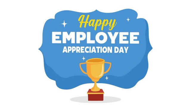 Employee Appreciation Day with trophies for high-achieving employees