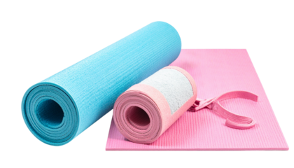 Yoga Mat Bundle — isolated on transparent background