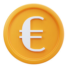 3D Euro Currency Symbol Finance Concept