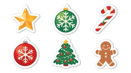 christmas icons set