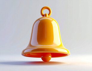 Stay alert and don't miss a thing with this bright, modern yellow notification bell icon, perfect for technology, reminders, and social media marketing campaigns