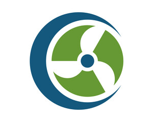 eco friendly fan icon