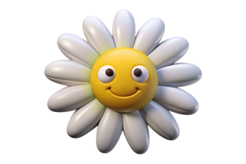 yellow flower cartoon