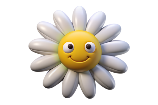 yellow flower cartoon