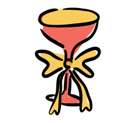 glass jar Merry Christmas hand drawn doodle icon vector 