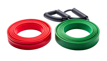 Fitness Resistance Band Bundle — isolated on transparent background