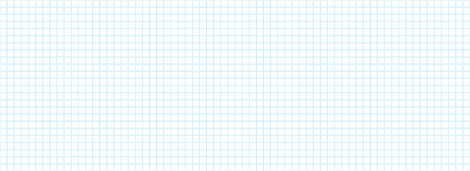 Planer page with dotted square grid. Seamless blue checkered paper pattern. Simple dash squared graph texture. Bullet journal notebook background. School math lined sheet wallpaper. Vector