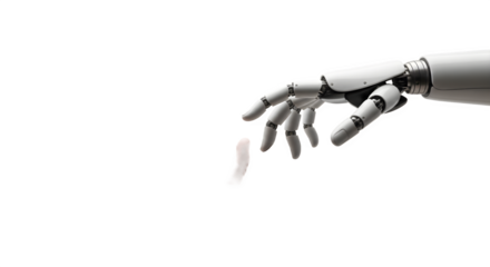 Robot Hand Releasing a Pill Technology and Healthcare Integration.