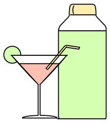 drink icon illustration isolated on transparent background