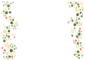 カラフルな春の花のフレーム