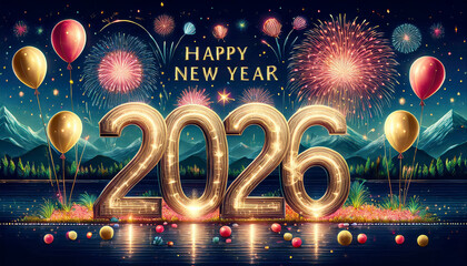 Happy New Year 2026 writing