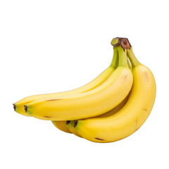 Bunch of Yellow Bananas isolated on a transparent background