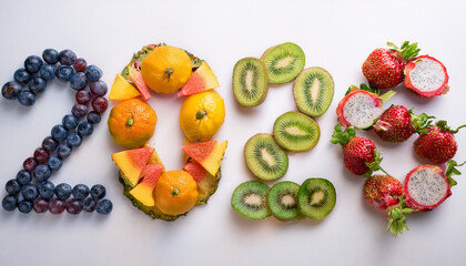 the number 2026 from fruit