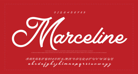 Hand drawn vector alphabet. Modern monoline signature script font. Elegant Signature Font. Best Alphabet Beautiful Calligraphy Signature Font lettering handwritten