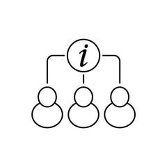 about us icon outline editable stroke line drawing eps