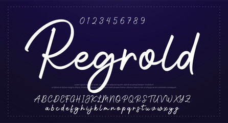 signature Font Calligraphy Logotype Script Brush Font Type Font lettering handwritten