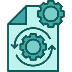 Processing Icon solid icon