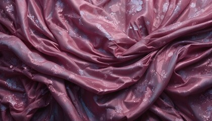 Luxurious Abstract Silk Fabric Background with Smooth Wavy Folds and Elegant Velvet Texture Design