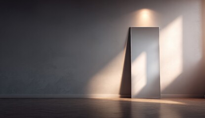 Empty room with a mirror