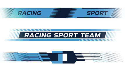 Sport Car Decal and Stripe Vector Set,  Collection of racing stripe designs for car wraps, speed line graphics, motorsport decals, automotive illustration, and custom vehicle decoration projects.