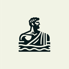 Classic Greek Man Logo