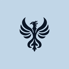 Obraz premium Heraldry Phoenix Logo