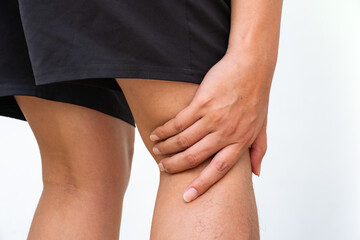 Sudden pain behind the knee, possible hamstring tendon strain or popliteal injury. Common in...