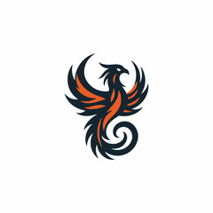 Naklejka premium Heraldry Phoenix Logo