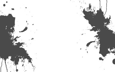 Obraz premium Vector modern paintbrush grunge with halftone dots pattern texture style black grunge brush stroke.japan black ink style splatter stroke paint brush paint paper texture 