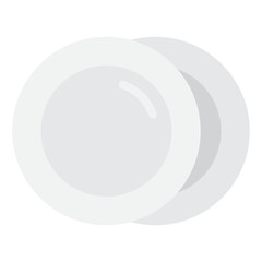 Simple vector illustration of a set of plates.