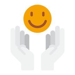 Two hands sharing a starfruit icon.