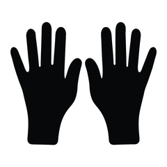 Obraz premium Two hands in silhouette, symbol of openness, reaching, and connection