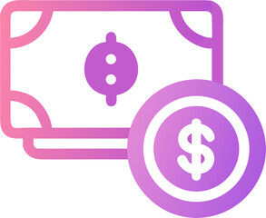 vector illustration of a dollar sign on green background