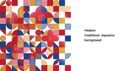 モダンで伝統的な日本の背景デザイン_フルHD
