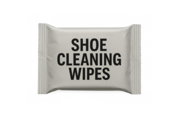 Shoe cleaning wipes packaging for quick hygiene