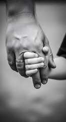 Fathers Guiding Hand - A Bond of Love and Protection.