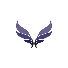 Obraz premium Falcon Wings Logo Template vector icon logo design app